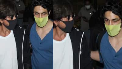 Aryan Khan wins hearts for his 'protective gesture' for dad SRK at airport - Watch