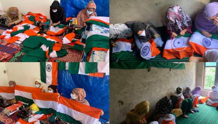 Indian National Flag made by Kashmir women to unfurl across India under ‘Har Ghar Tiranga’ campaign