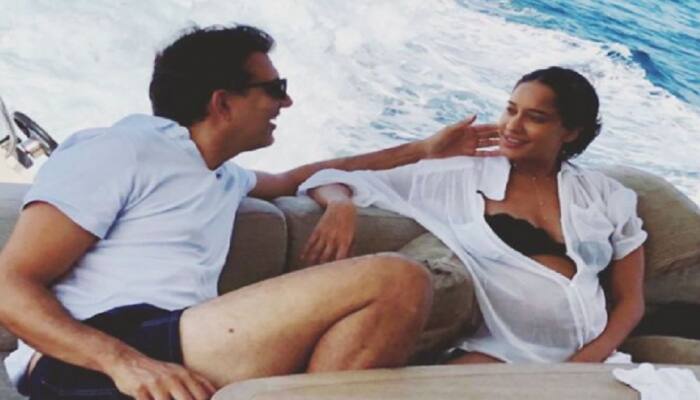 Lisa Haydon shares intimate moments with husband at beach: PICS