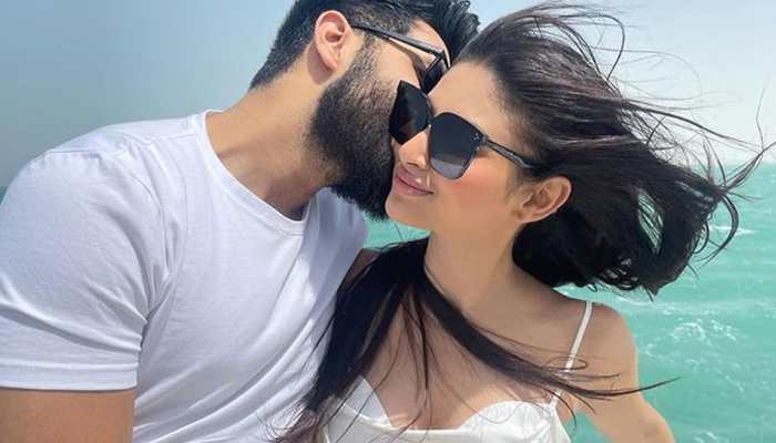 Naagin actress Mouni Roy shares passionate kiss on hubby Suraj Nambiar&#039;s birthday - See inside photos