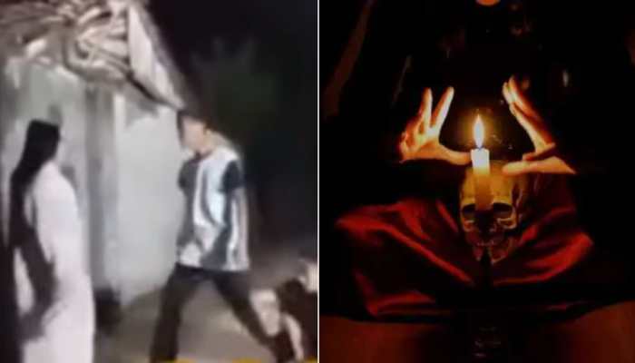 GHOST caught on camera? 2 boys stopped by a &#039;witch&#039; on empty road, watch scary video here!