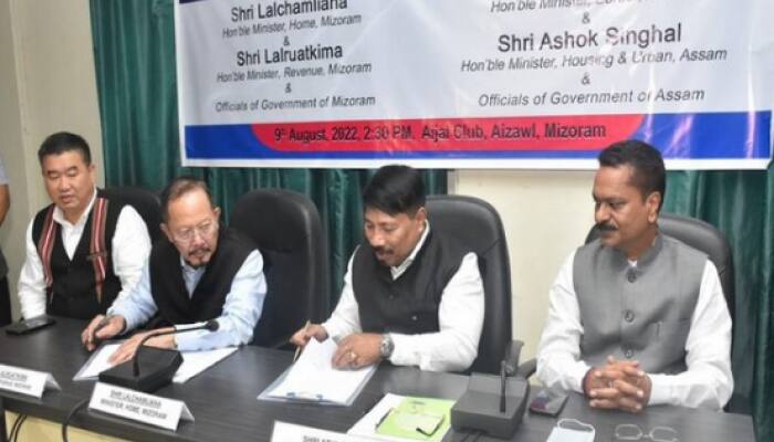 Assam, Mizoram hold ministerial-level discussion, sign joint statement on resolving border dispute between two states