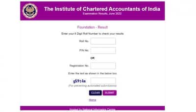 ICAI CA Foundation Results June 2022 DECLARED at icai.nic.in- Check pass percentage and other details here