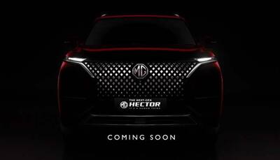 2022 MG Hector Facelift teased with Diamond Mesh Grille, to get India's-largest 14-inch screen