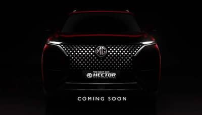 2022 MG Hector Facelift teased with Diamond Mesh Grille, to get India's-largest 14-inch screen
