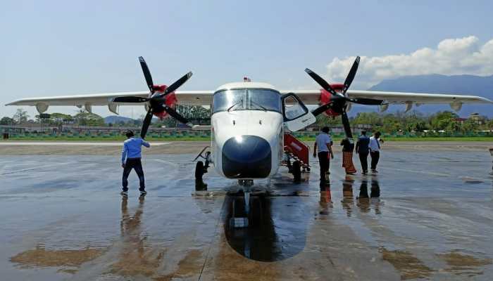 Delay in flights at Goa Airport after Coast Guard&#039;s Dornier plane suffers tyre burst