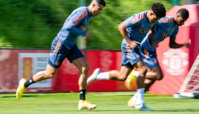 Cristiano Ronaldo beats Man United teammates in sprint ahead of Brentford clash, see PIC here