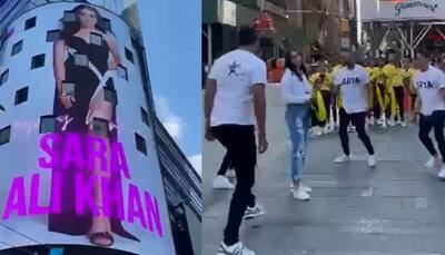 Sara Ali Khan fans do a flash mob on her birthday at Times Square: WATCH