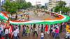 Har Ghar Tiranga: 6,600 ft long Tricolour rally taken out in Haryana- WATCH