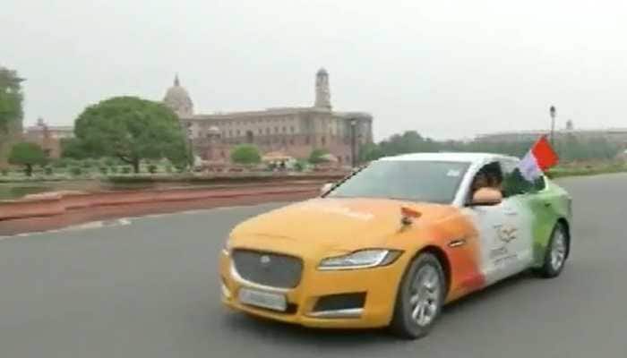 Gujarat youth spends Rs 2 lakh on Jaguar XF for Indian flag inspired look
