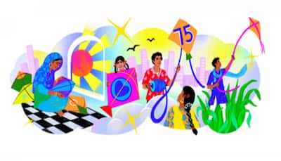 Independence Day: Google Doodle with kites symbolizes great heights achieved by India in 75 years!