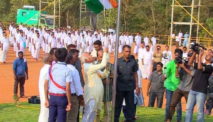 &#039;People should think ABOUT...&#039;, Mohan Bhagwat&#039;s MESSAGE after hoisting National Flag at Sangh headquarters