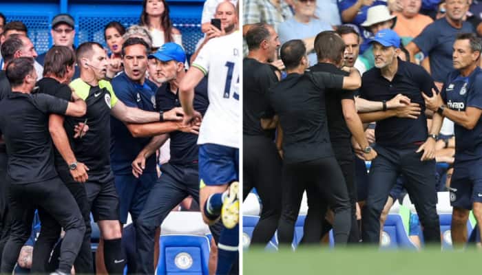Chelsea 2-2 Spurs: Thomas Tuchel and Antonio Conte clash twice in Premier League match - WATCH