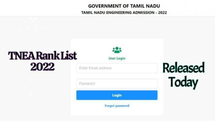 TNEA 2022 Rank List RELEASED at tneaonline.org- Direct link here