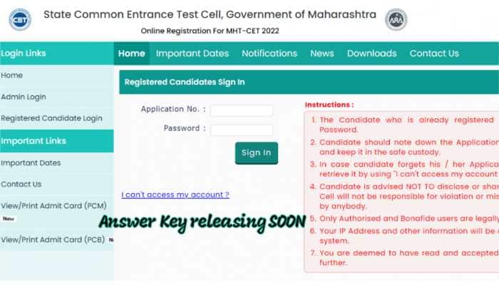 MHT CET 2022 answer key likely to be released SOON at mhtcet2022.mahacet.org- Here’s how to download