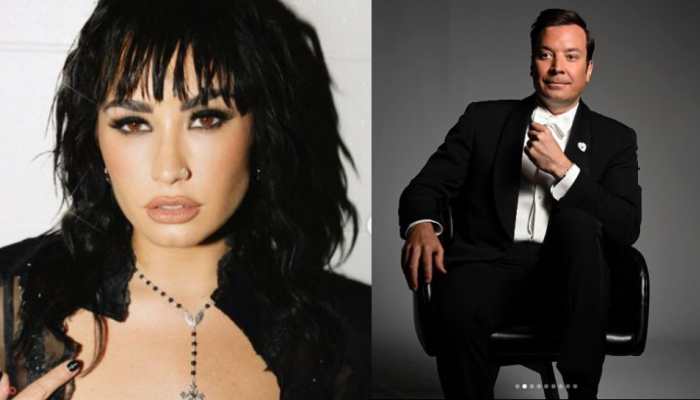 Singer Demi Lovato and late night show host Jimmy Fallon groove to &#039;Kaala Chashma&#039;- Watch