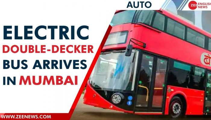 Watch: Ahead of its launch, Mumbai's first electric double-decker bus enters the city