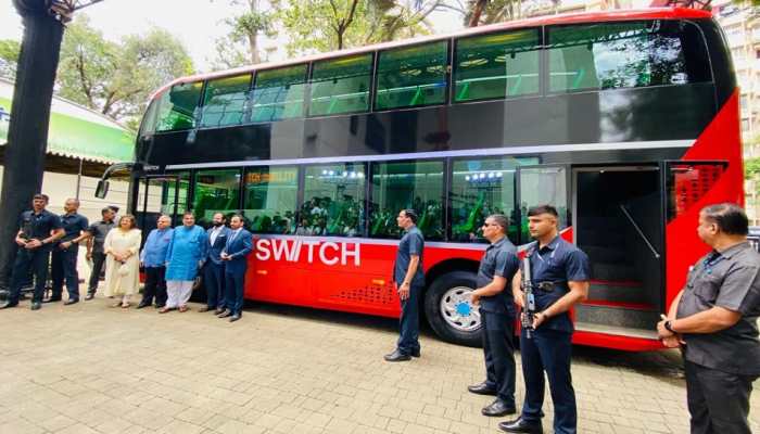 India's first electric double-decker AC bus Switch EiV22 unveiled for Mumbai's BEST
