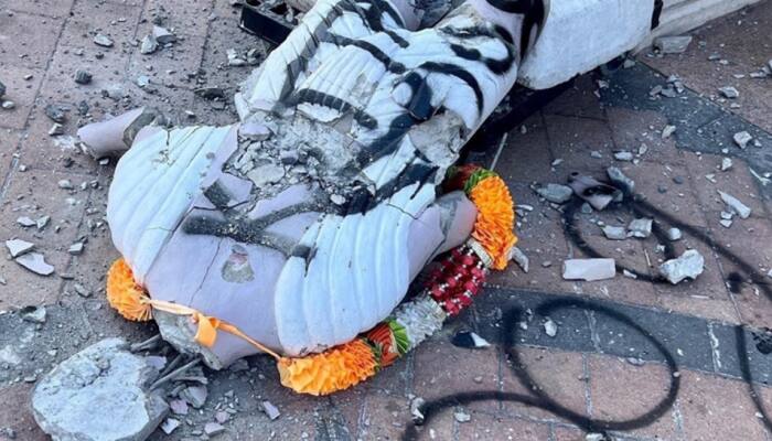 Twice in two weeks! Mahatma Gandhi's statue vandalised in New York