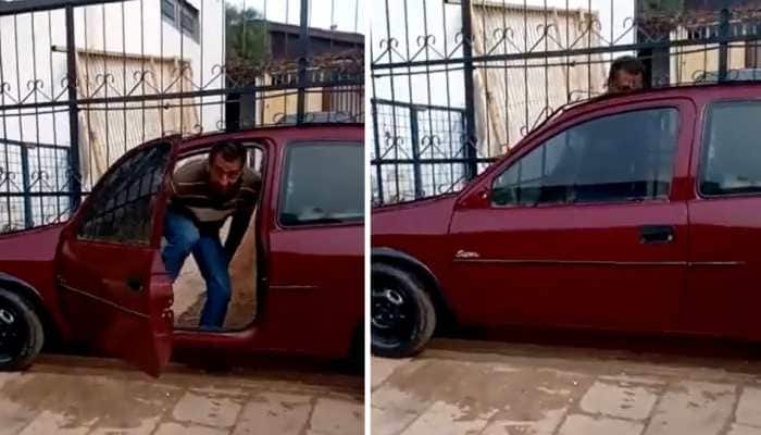 Man replaces entry gate with a car, Anand Mahindra finds its amusing: Watch Video