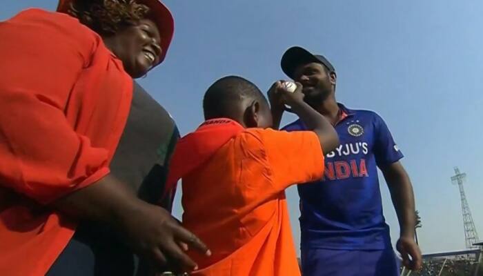 &#039;What a lovely moment&#039;: Sanju Samson wins fans&#039; hearts as he meets kid fighting cancer after IND vs ZIM 2nd ODI, check here