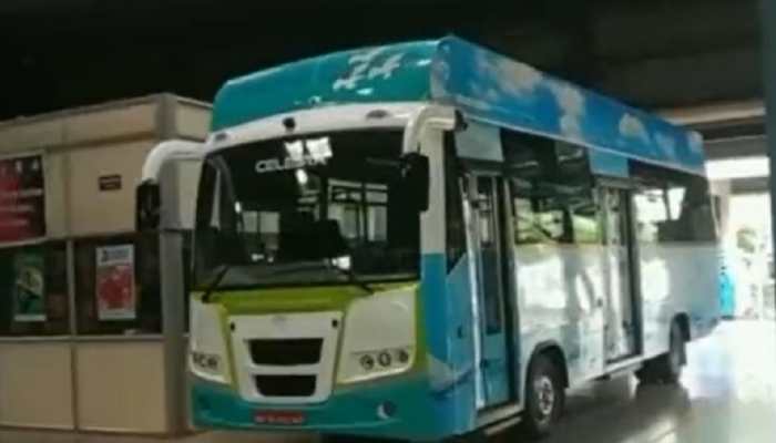 &#039;Most environment friendly&#039;: First India-made Hydrogen Fuel Cell Bus unveiled in Pune