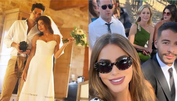 Sarah Hyland marries Wells Adams, &#039;Modern Family&#039; co-stars attend wedding ceremony