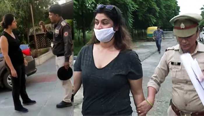Noida woman, who abused society guard for delay in opening gate, sent to 14-day judicial custody