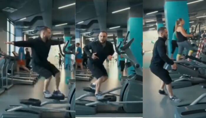 Video of man rollicking on Gym Machine goes viral-Watch 