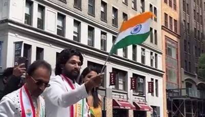 Allu Arjun shares glimpses of India Day parade in New York, fans react: VIDEO
