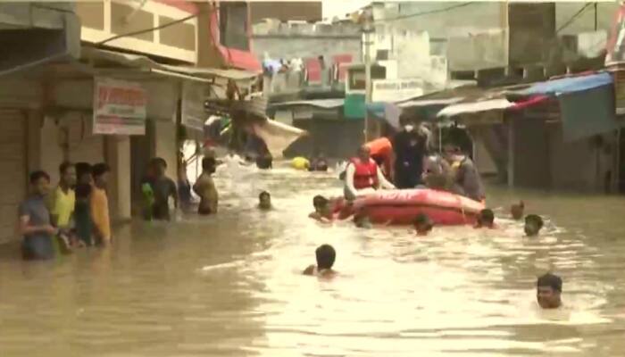 Heavy rain leads to flood-like situation in Kota, IMD issues alert