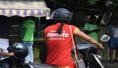 Zomato delivery agent carries her baby to work, video goes viral; Company reacts