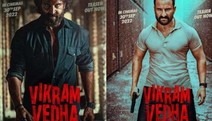 Vikram Vedha teaser out! Hrithik Roshan and Saif Ali Khan starrer promises to be a mass entertainer - Watch