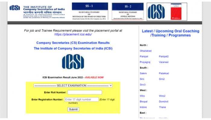 ICSI CS Results 2022: CS Professional Results DECLARED at icsi.edu- Direct link here