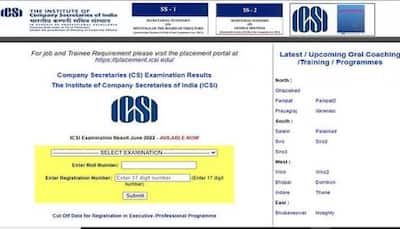 ICSI CS Results 2022: CS Executive Results DECLARED at icsi.edu- Direct link to check scorecard here
