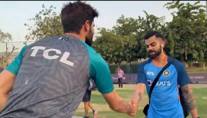 WATCH: Virat Kohli, KL Rahul, Rishabh Pant meet Shaheen Shah Afridi ahead of India vs Pakistan Asia Cup 2022 clash