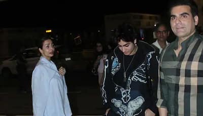 Malaika Arora and ex-husband Arbaaz Khan come together to see-off their son Arhaan at airport - Watch