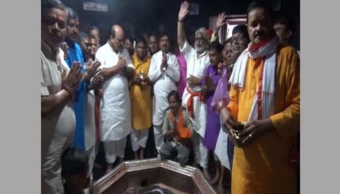 ‘Insult to Hindu faith’: BJP purifies temple after Muslim minister enters with CM Nitish Kumar