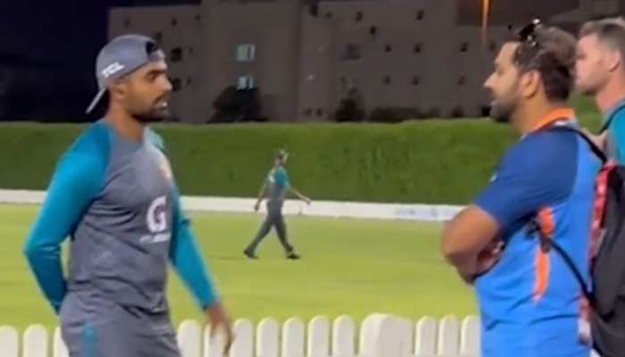 Captain Meets Captain: Rohit Sharma interacts with Babar Azam ahead of India vs Pakistan clash in Asia Cup 2022