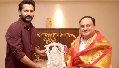 'Bheeshma' star Nithin Kumar Reddy meets BJP president JP Nadda