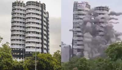India's biggest demolition: Noida Supertech twin towers turn to dust in 9 seconds - Top points