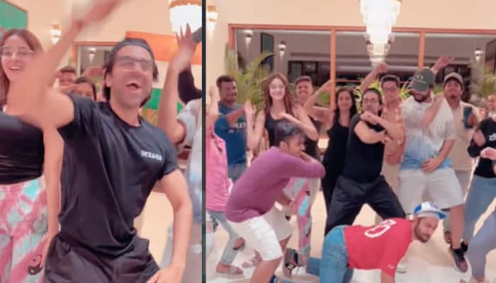 Ayushmann Khurrana, Ananya Panday recreate Indian cricket team's 'Kala chashma' celebration after win