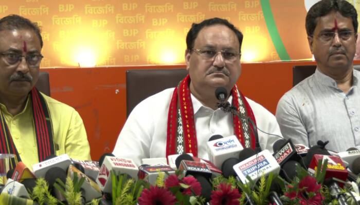 Tripura politics: Economic growth in state will &#039;touch new heights&#039; if BJP is voted back to power, says JP Nadda