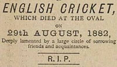 Why England vs Australia series is called 'The Ashes'?