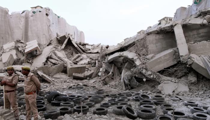 Noida rains bring hope of quick relief from dust to people near Supertech twin tower demolition site
