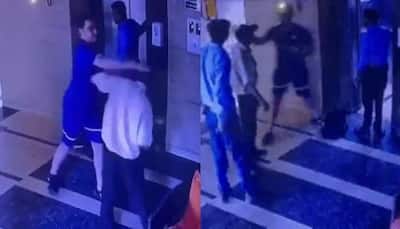 Gurugram man arrested for slapping, abusing security guard, another person over getting stuck in lift - WATCH