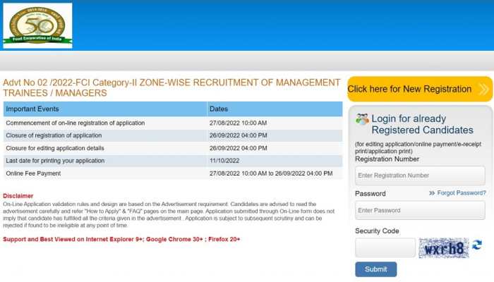 FCI Recruitment 2022: Apply for Manager posts at fci.gov.in, check salary and more details here