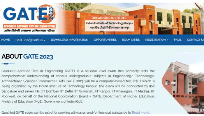 GATE 2023 Registration begins TODAY at gate.iitk.ac.in- Direct link here