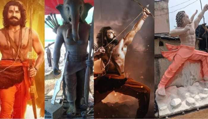 Ganesh Chaturthi 2022 Bappa Idols Inspired By Ram Charans Rrr Look Go Viral See Pics People 9823