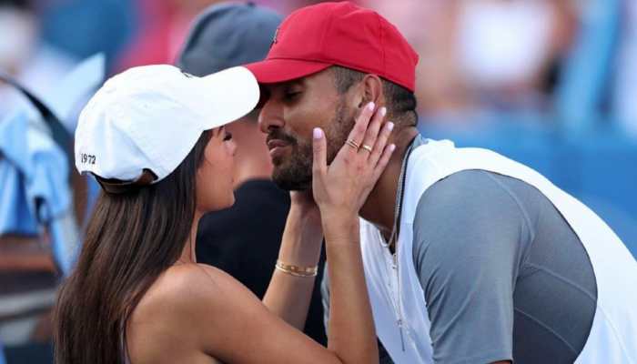 Wimbledon finalist Nick Kyrgios is currently taking part in US Open 2022. Kyrgios is in New York with model girlfriend Costeen Hatzi. (Source: Instagram)